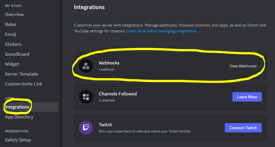 Webhook Integration